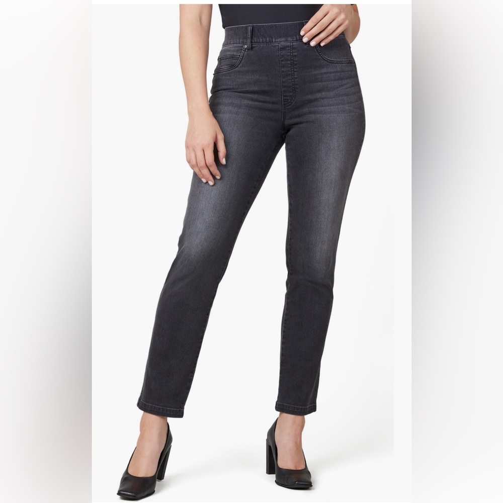 SPANX Straight Leg Jeans in Vintage Black